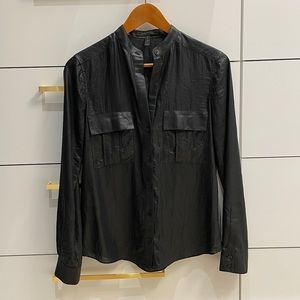 BCBG Gunmetal Blouse